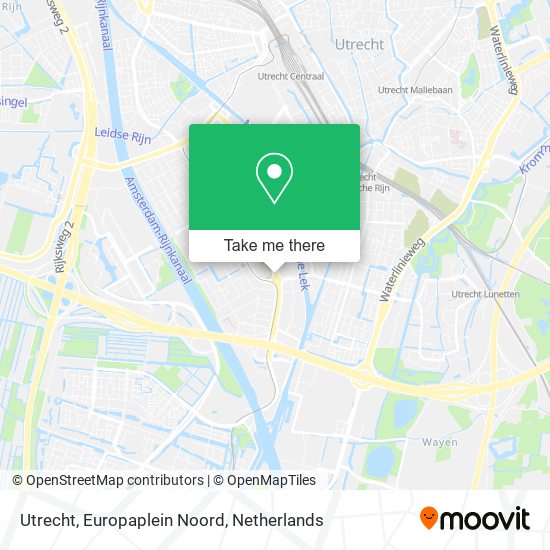 Utrecht, Europaplein Noord map