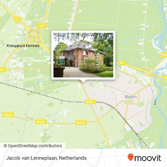 Jacob van Lenneplaan map