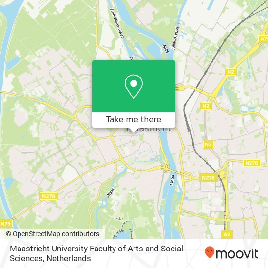 Maastricht University Faculty of Arts and Social Sciences Karte