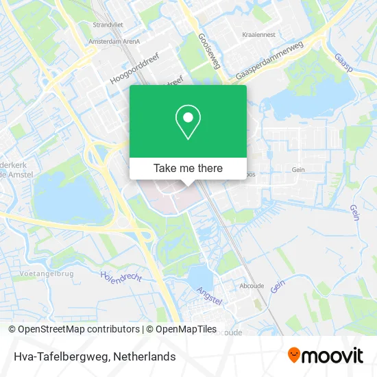 Hva-Tafelbergweg map
