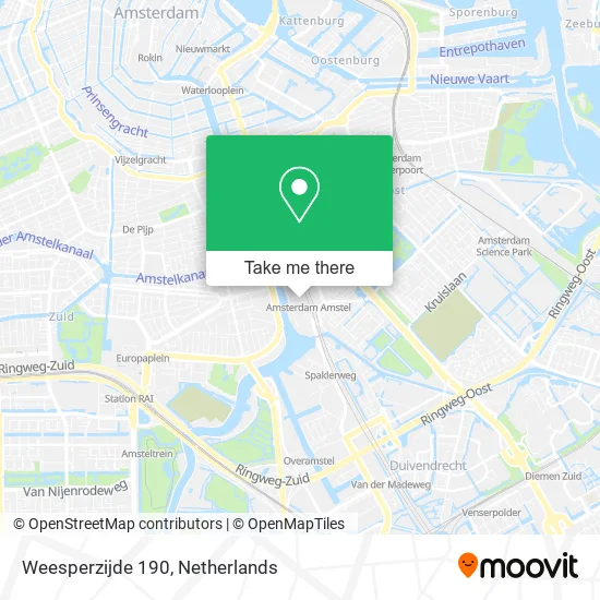 Weesperzijde 190 Karte