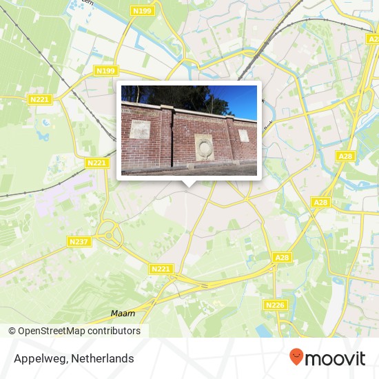 Appelweg map