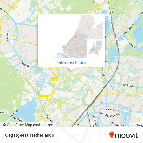 Oegstgeest map