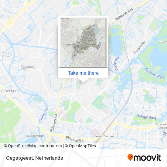 Oegstgeest map