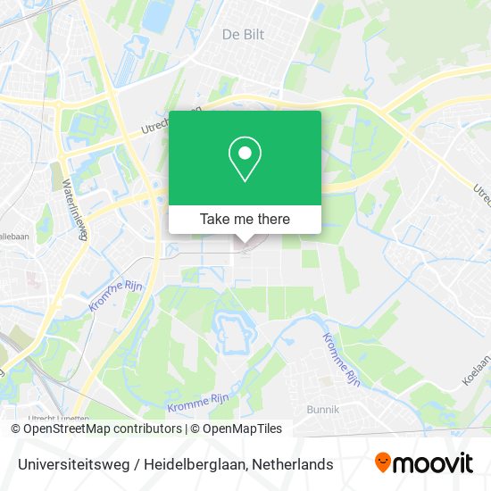 Universiteitsweg / Heidelberglaan map