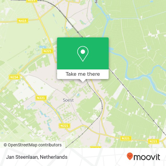 Jan Steenlaan map