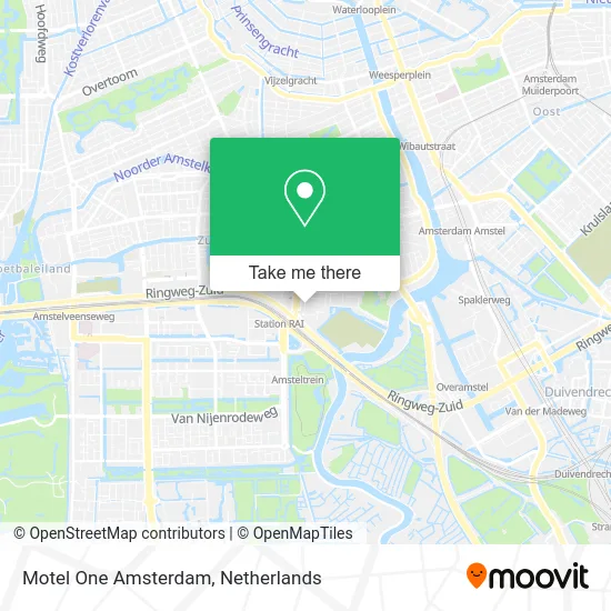 Motel One Amsterdam map