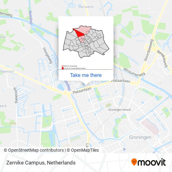 Zernike Campus map