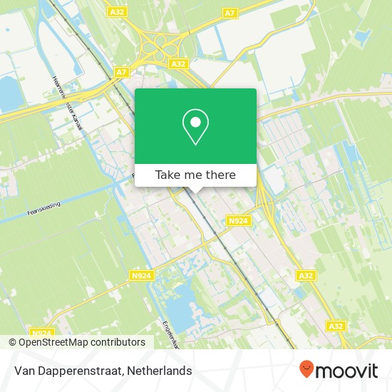 Van Dapperenstraat map