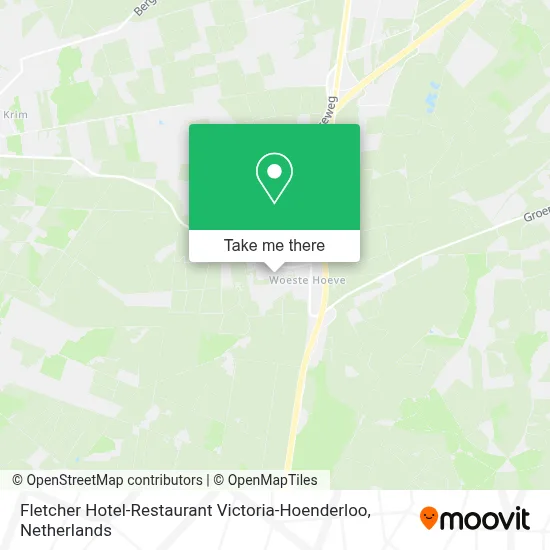 Fletcher Hotel-Restaurant Victoria-Hoenderloo map