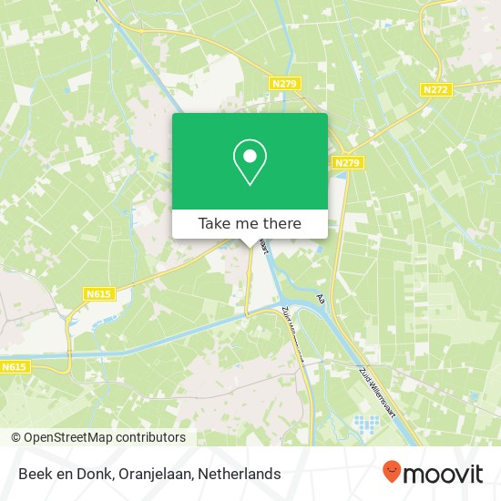 Beek en Donk, Oranjelaan map