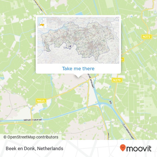 Beek en Donk map