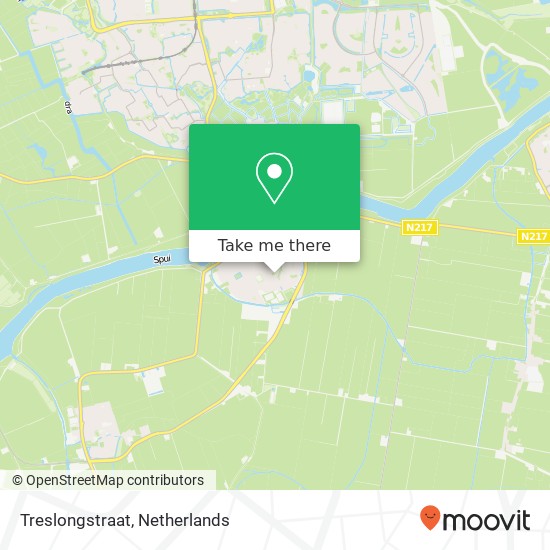 Treslongstraat map