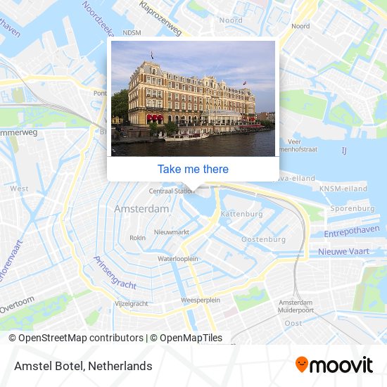 Amstel Botel map