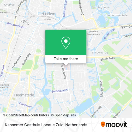 Kennemer Gasthuis Locatie Zuid map