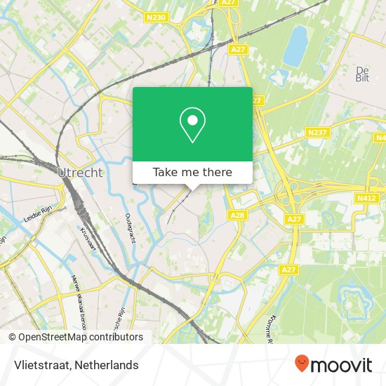 Vlietstraat map