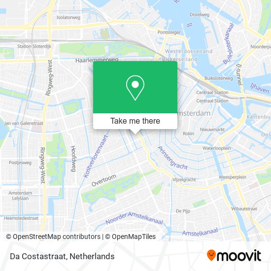 Da Costastraat map