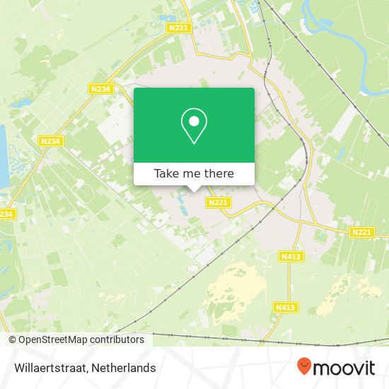 Willaertstraat map