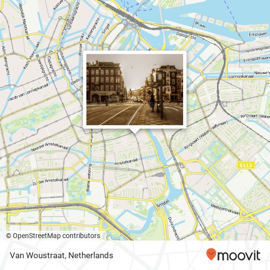 Van Woustraat map