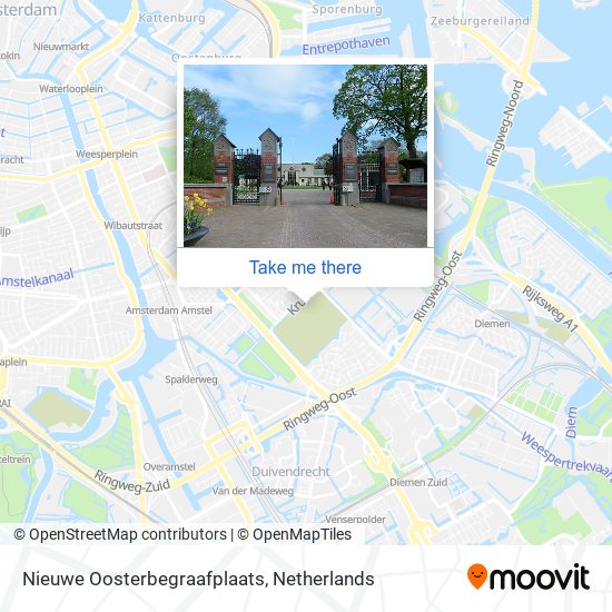 Nieuwe Oosterbegraafplaats map