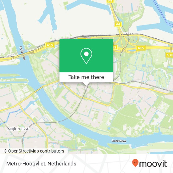 Metro-Hoogvliet map