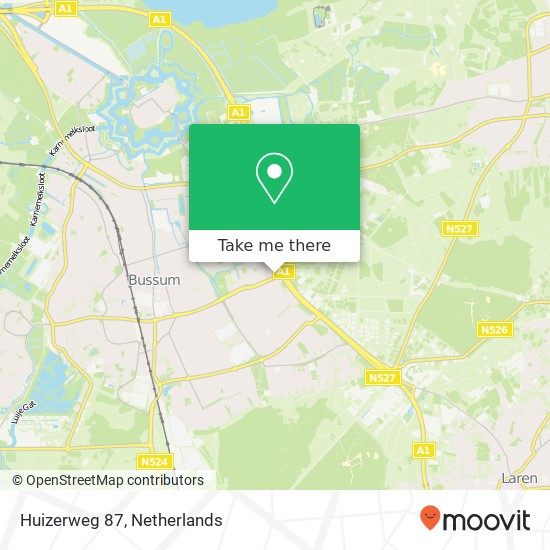 Huizerweg 87 map