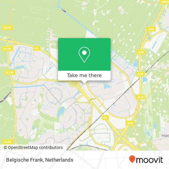 Belgische Frank map