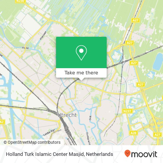 Holland Turk Islamic Center Masjid map