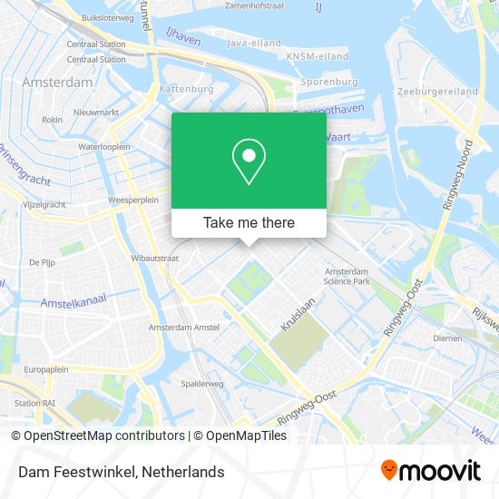 Dam Feestwinkel map