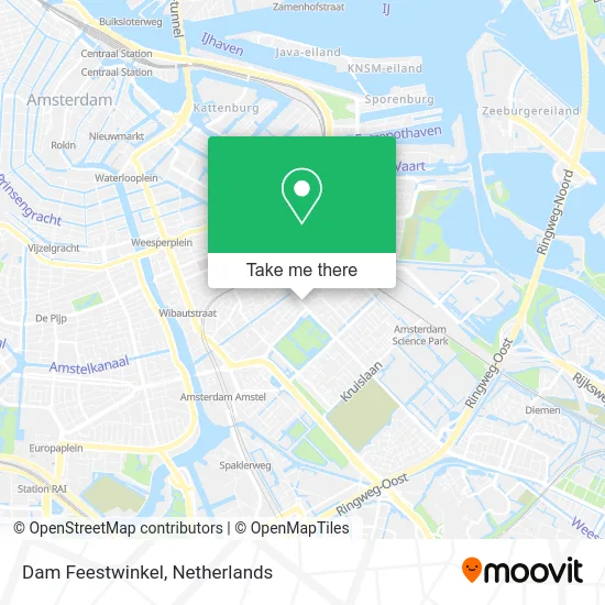 Dam Feestwinkel map