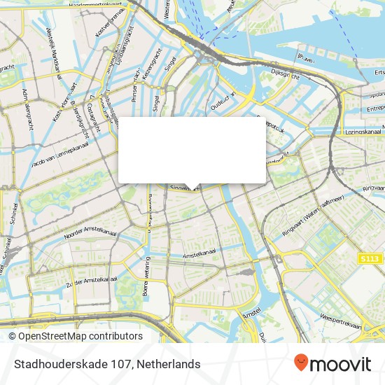 Stadhouderskade 107 map