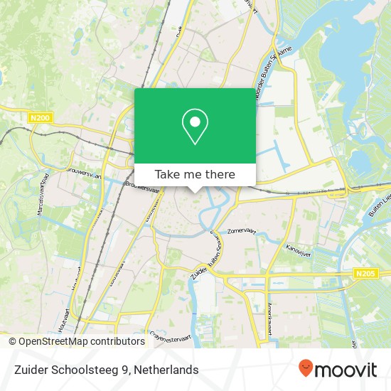 Zuider Schoolsteeg 9 map