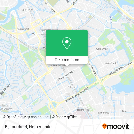 Bijlmerdreef map