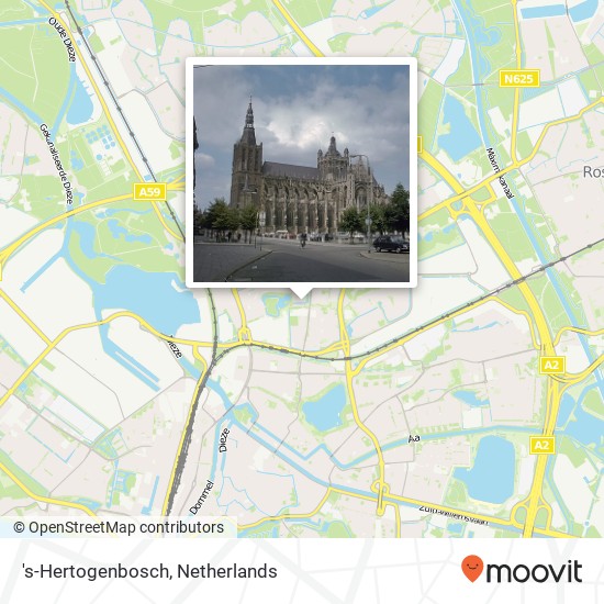 's-Hertogenbosch Karte