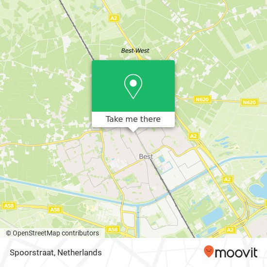 Spoorstraat map