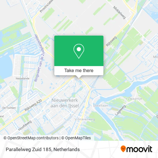 Parallelweg Zuid 185 map