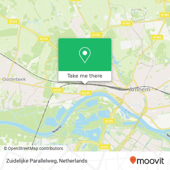 Zuidelijke Parallelweg map