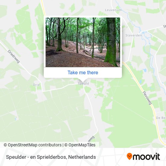 Speulder - en Sprielderbos map