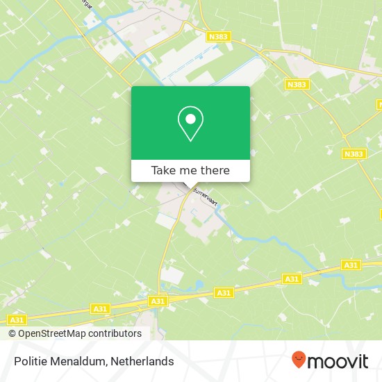 Politie Menaldum map