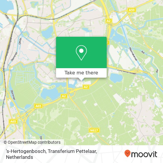 's-Hertogenbosch, Transferium Pettelaar Karte