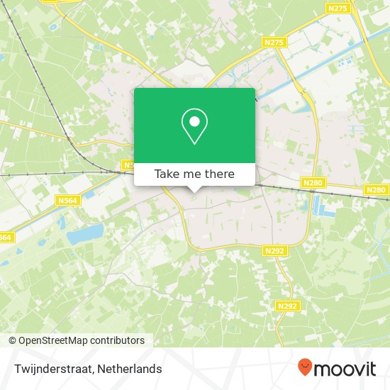 Twijnderstraat map