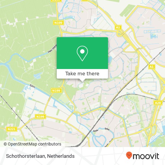 Schothorsterlaan map