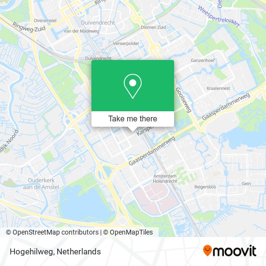 Hogehilweg map