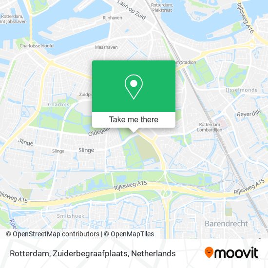 Rotterdam, Zuiderbegraafplaats map