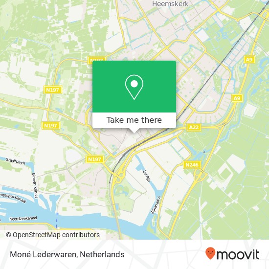 Moné Lederwaren map