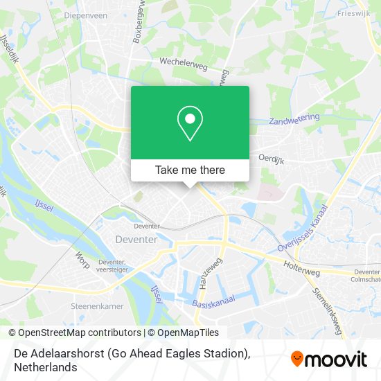De Adelaarshorst (Go Ahead Eagles Stadion) Karte