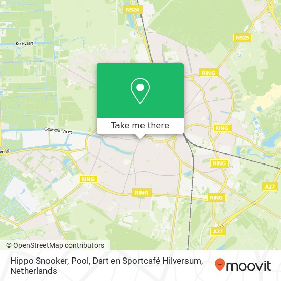 Hippo Snooker, Pool, Dart en Sportcafé Hilversum map