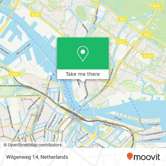 Wilgenweg 14 map