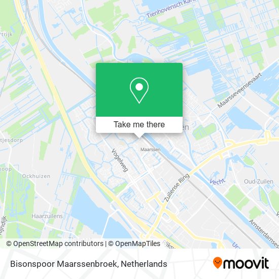 Bisonspoor Maarssenbroek map