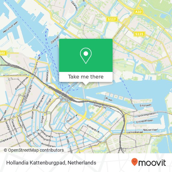 Hollandia Kattenburgpad map